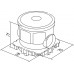 TEM Concrete Round Box - Deep